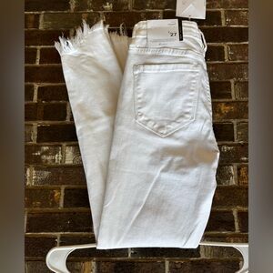 Kancan Shark Bite White Jeans